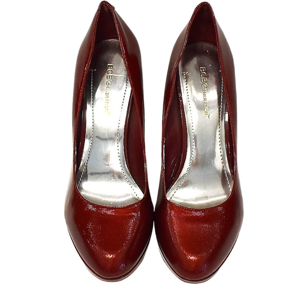 Bcbgeneration "Tina" Leather Ruby Red Stiletto Pu… - image 5